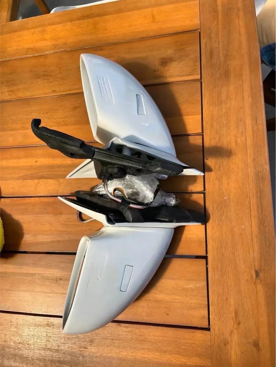 AC Schnitzer Style Mirrors – BMW E46 Sedan/Touring – Alpine White (AW)