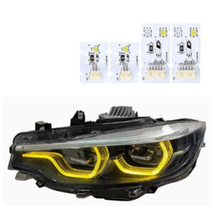 CSL Style Yellow DRL LED Headlight Module for BMW M3 F80/M4 F82 F83 (2018-2020 LED Only)