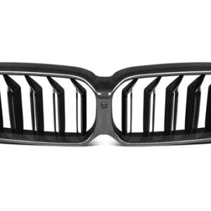 Dry Carbon Fiber Double Slats Grill Grille for BMW 5 Series G30 LCI 530i, 540i (2020+)